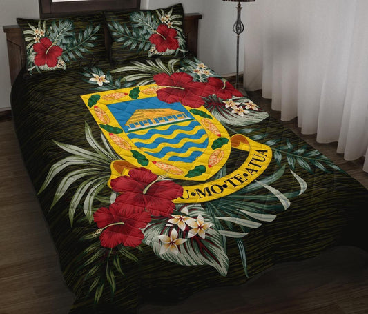 Tuvalu Polynesian Quilt Bed Set - Special Hibiscus