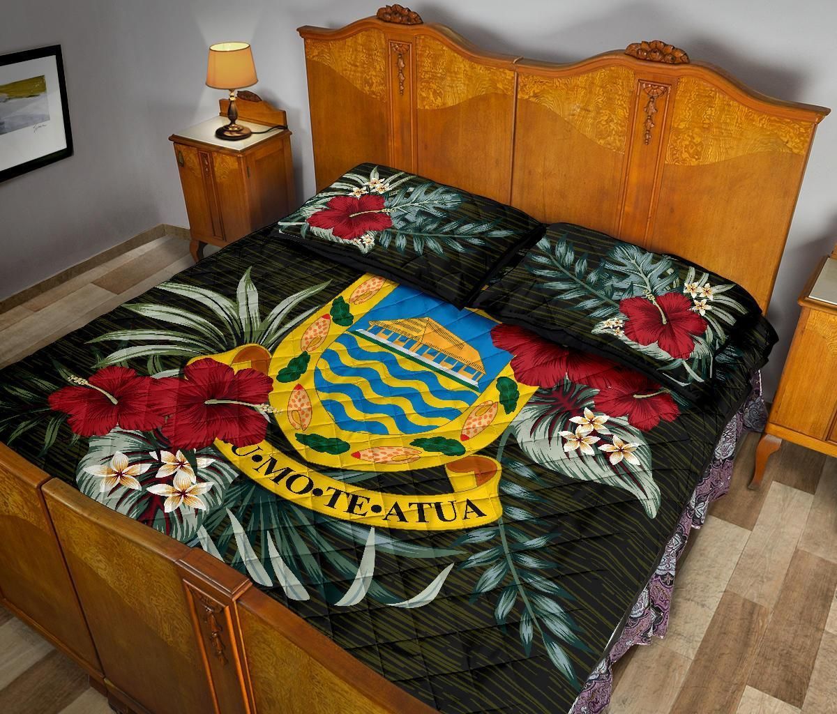 Tuvalu Polynesian Quilt Bed Set - Special Hibiscus