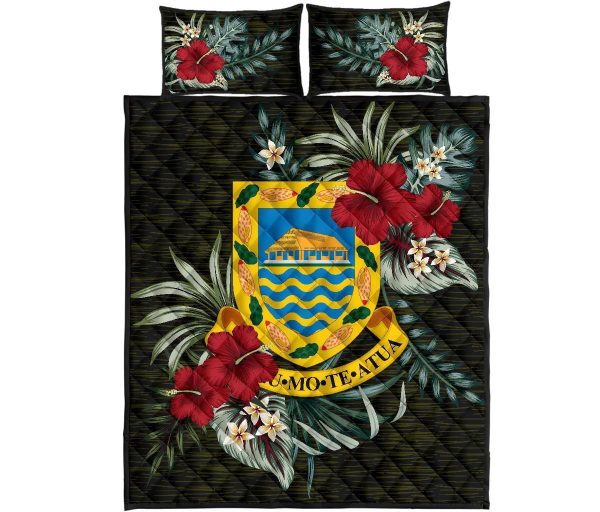 Tuvalu Polynesian Quilt Bed Set - Special Hibiscus