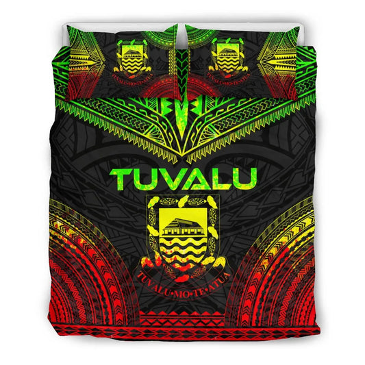 Tuvalu Polynesian Chief Duvet Cover Set - Reggae Version
