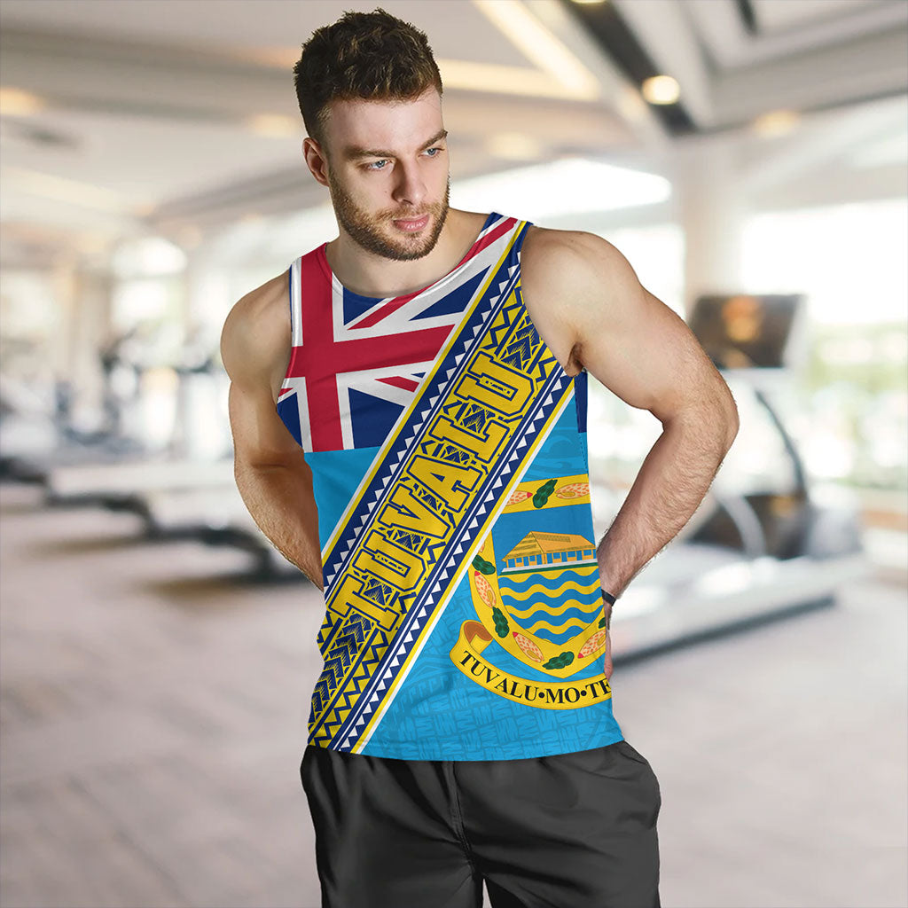 Tuvalu Tank Top Flag And Coat Of Arms