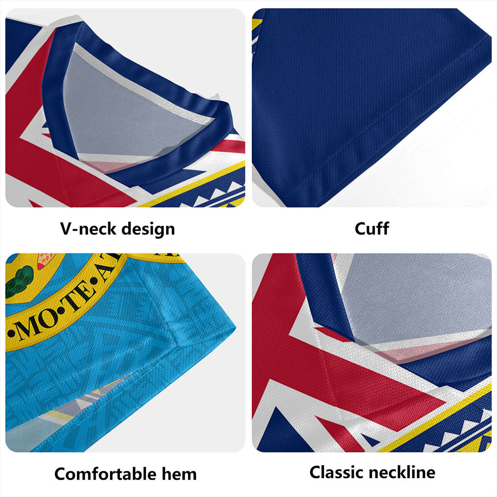 Tuvalu Rugby Jersey Flag And Coat Of Arms