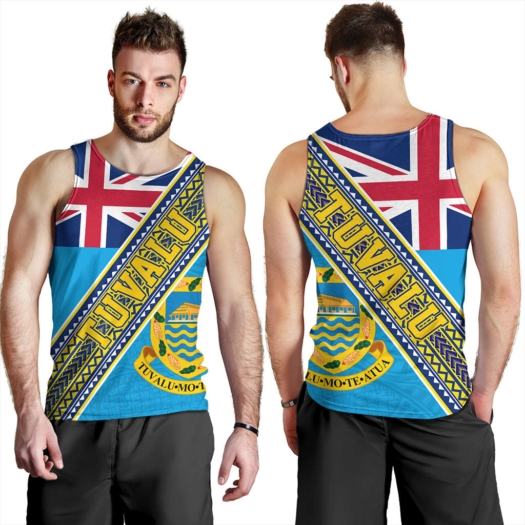 Tuvalu Tank Top Flag And Coat Of Arms