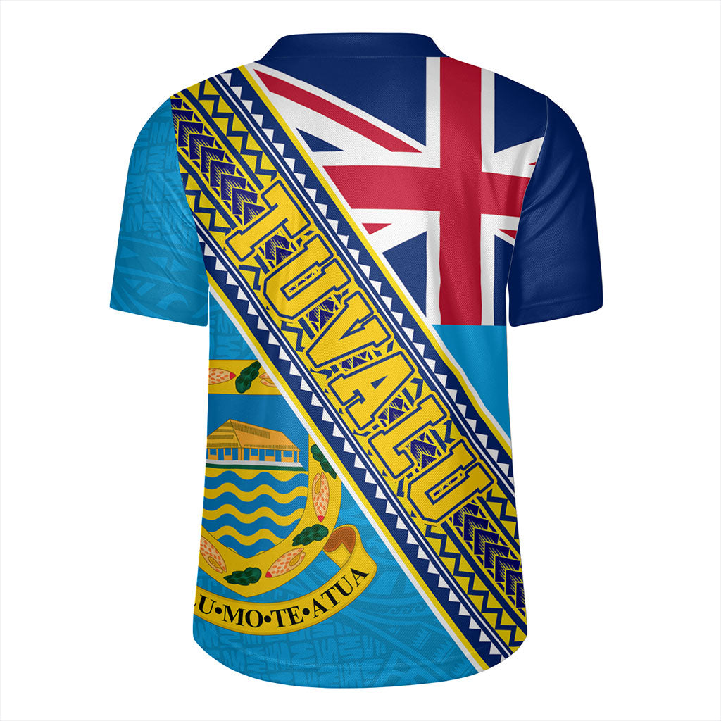 Tuvalu Rugby Jersey Flag And Coat Of Arms