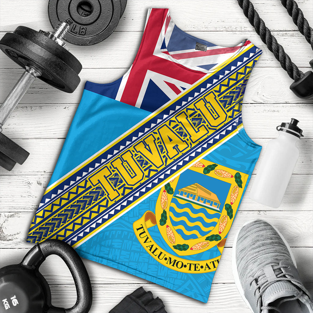 Tuvalu Tank Top Flag And Coat Of Arms