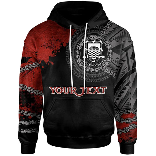 Tuvalua Polynesian Personalised Hoodie - Polynesian Chain Style