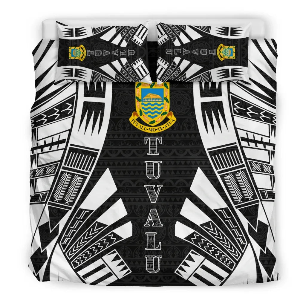 Tuvalu Duvet Cover Set - Polynesian Tattoo