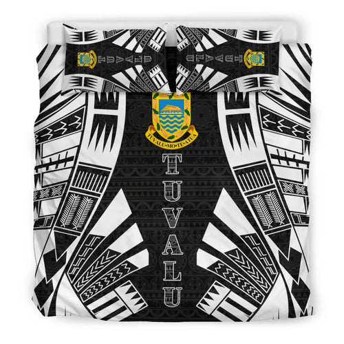 Tuvalu Duvet Cover Set - Polynesian Tattoo