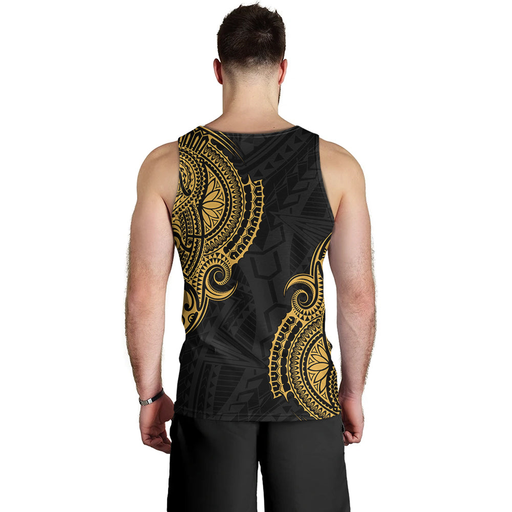 Hawaii Tank Top Tribal Polynesia Half With Seal Kanaka
