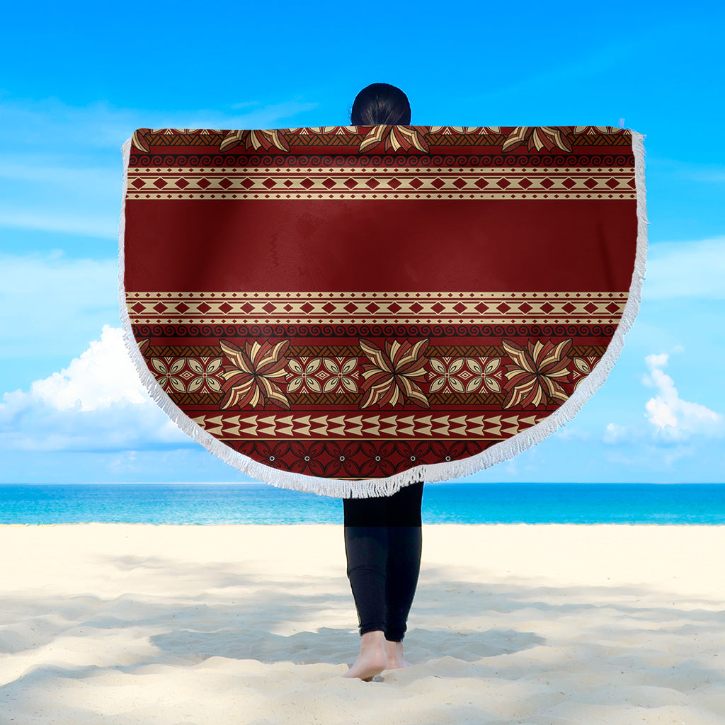 Samoa Beach Blanket Siapo Pattern Design