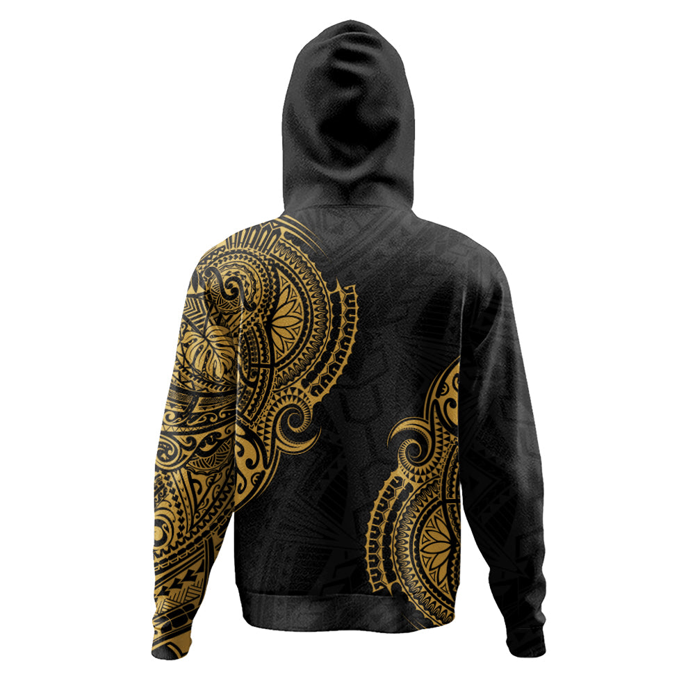 Hawaii Hoodie Tribal Polynesia Half With Seal Kanaka