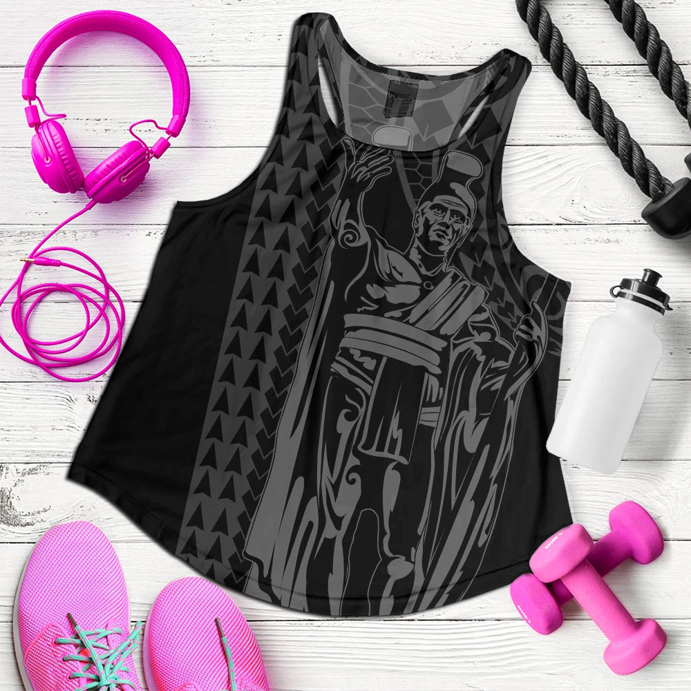 Hawaii Women Tank Polynesian Tribal King Kamehameha I Kakau