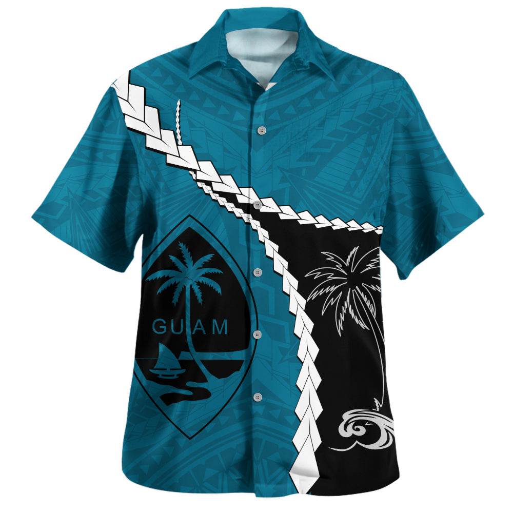 Guam Hawaiian Shirt Tribal Spirits Coconut Tree