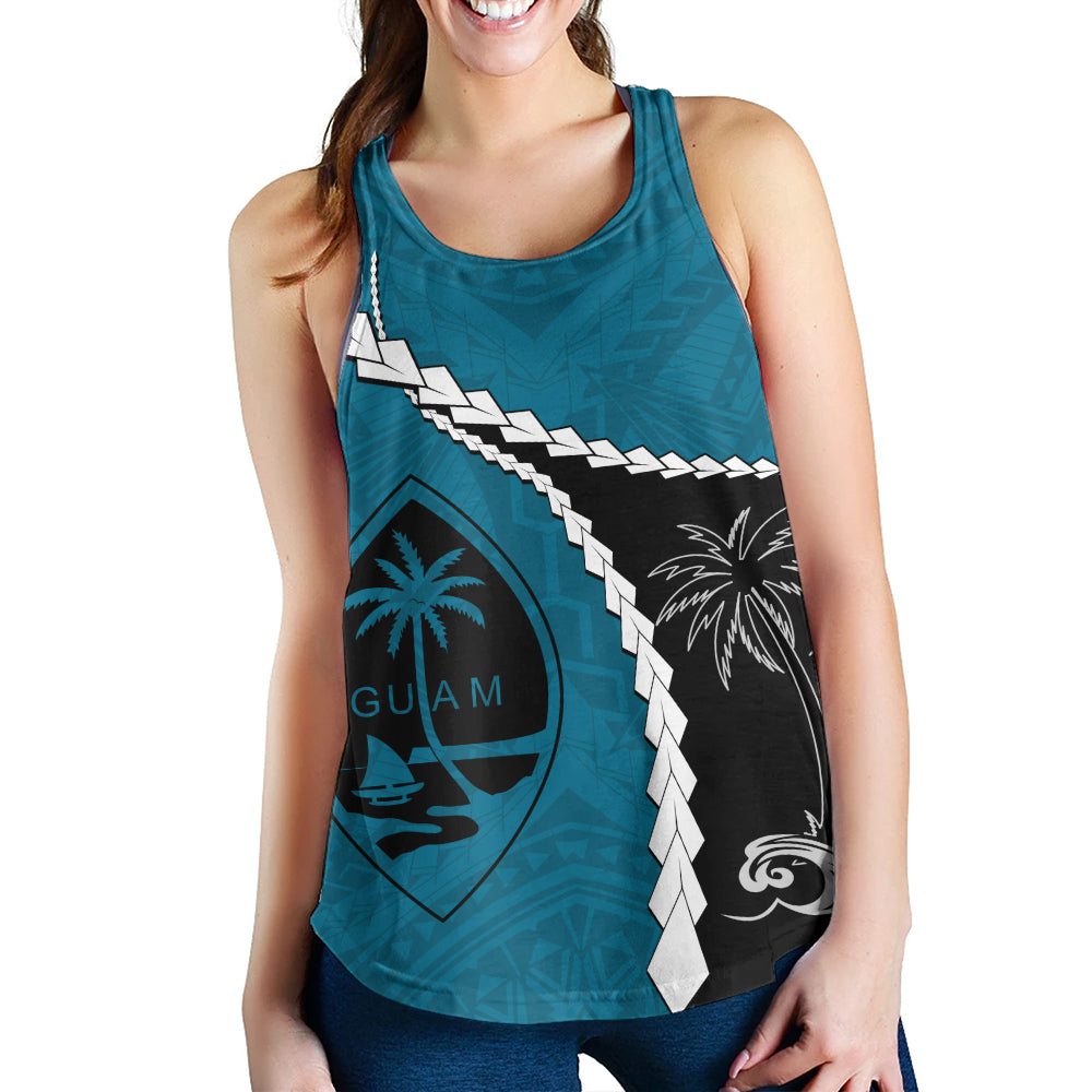 Guam Women Tank Tribal Spirits Coconut Tree