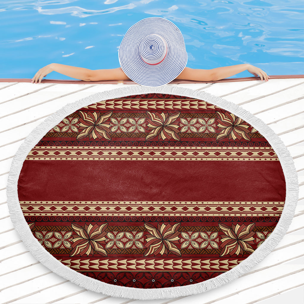 Samoa Beach Blanket Siapo Pattern Design