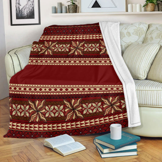 Samoa Premium Blanket Siapo Pattern Design
