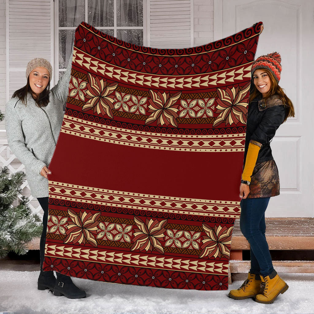 Samoa Premium Blanket Siapo Pattern Design