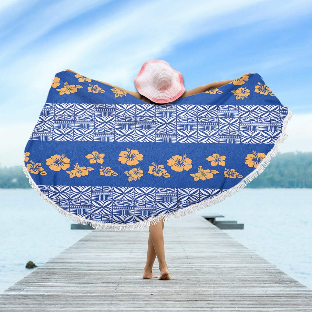 Samoa Beach Blanket Hibiscus Pattern Island