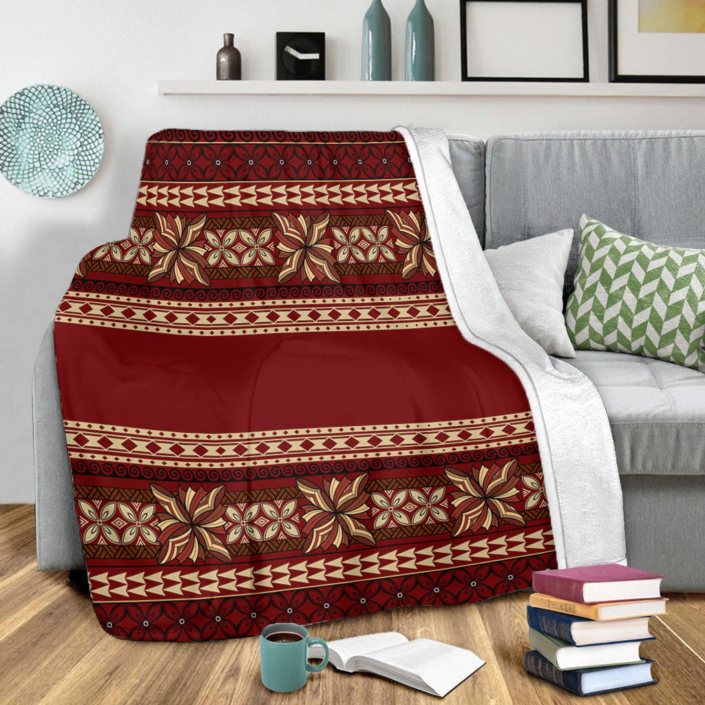 Samoa Premium Blanket Siapo Pattern Design