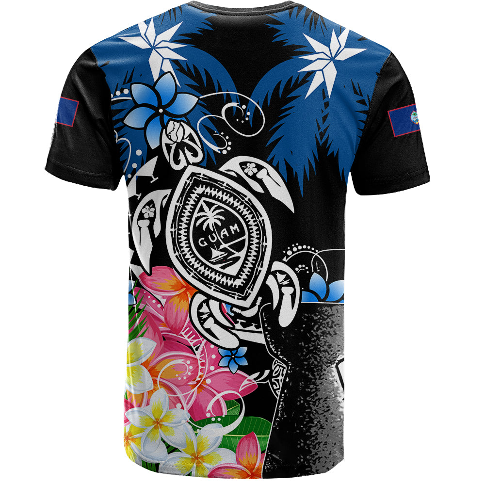 Guam T-Shirt Chamorro With Seal Turtle Coconut Tree