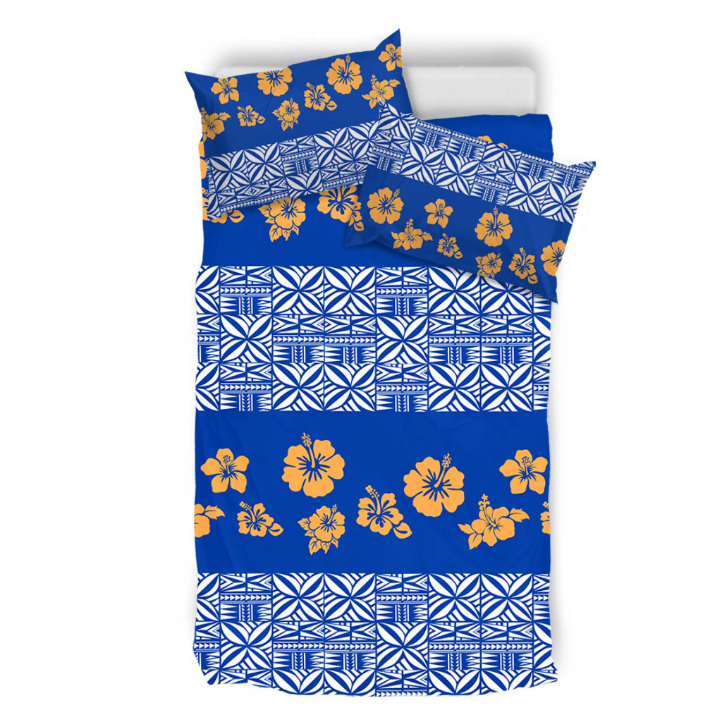 Samoa Bedding Set Hibiscus Pattern Island