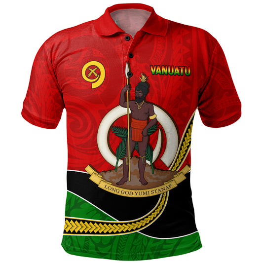 Vanuatu Polo Shirt Melanesian Spirit Totem Art
