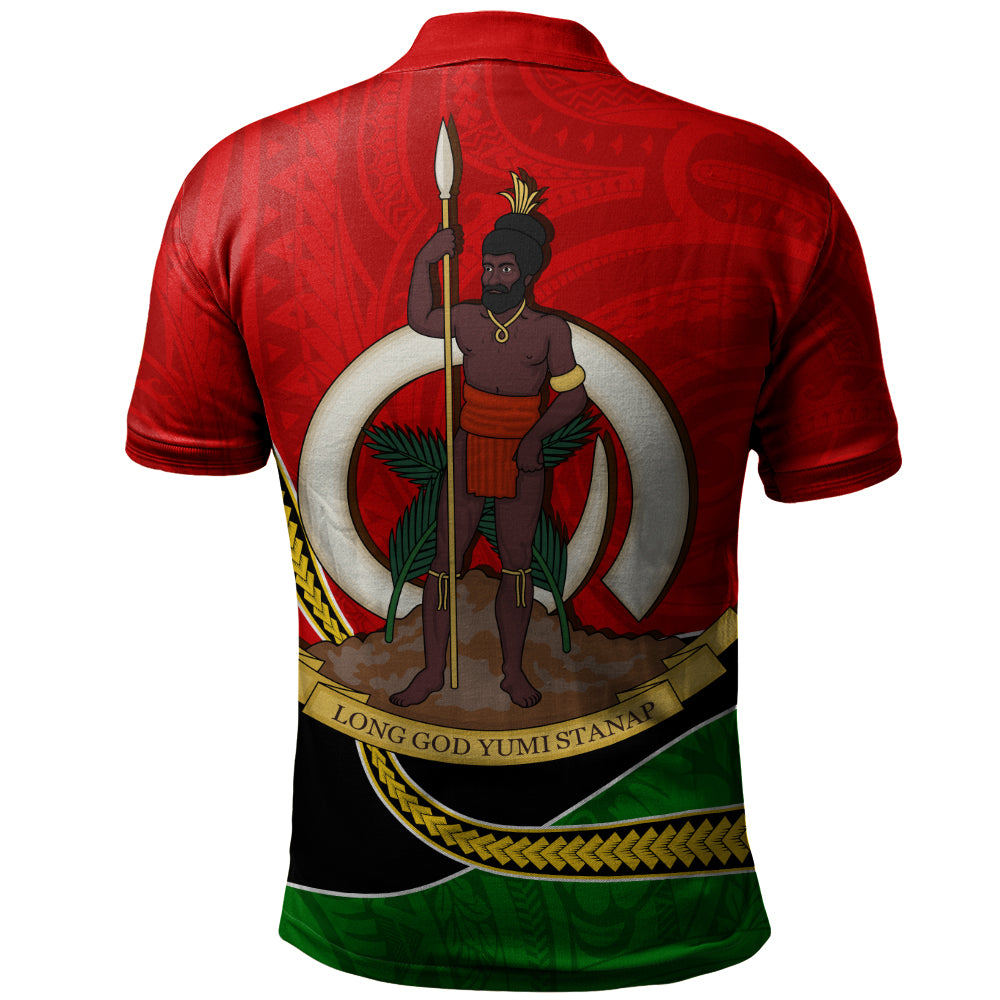 Vanuatu Polo Shirt Melanesian Spirit Totem Art