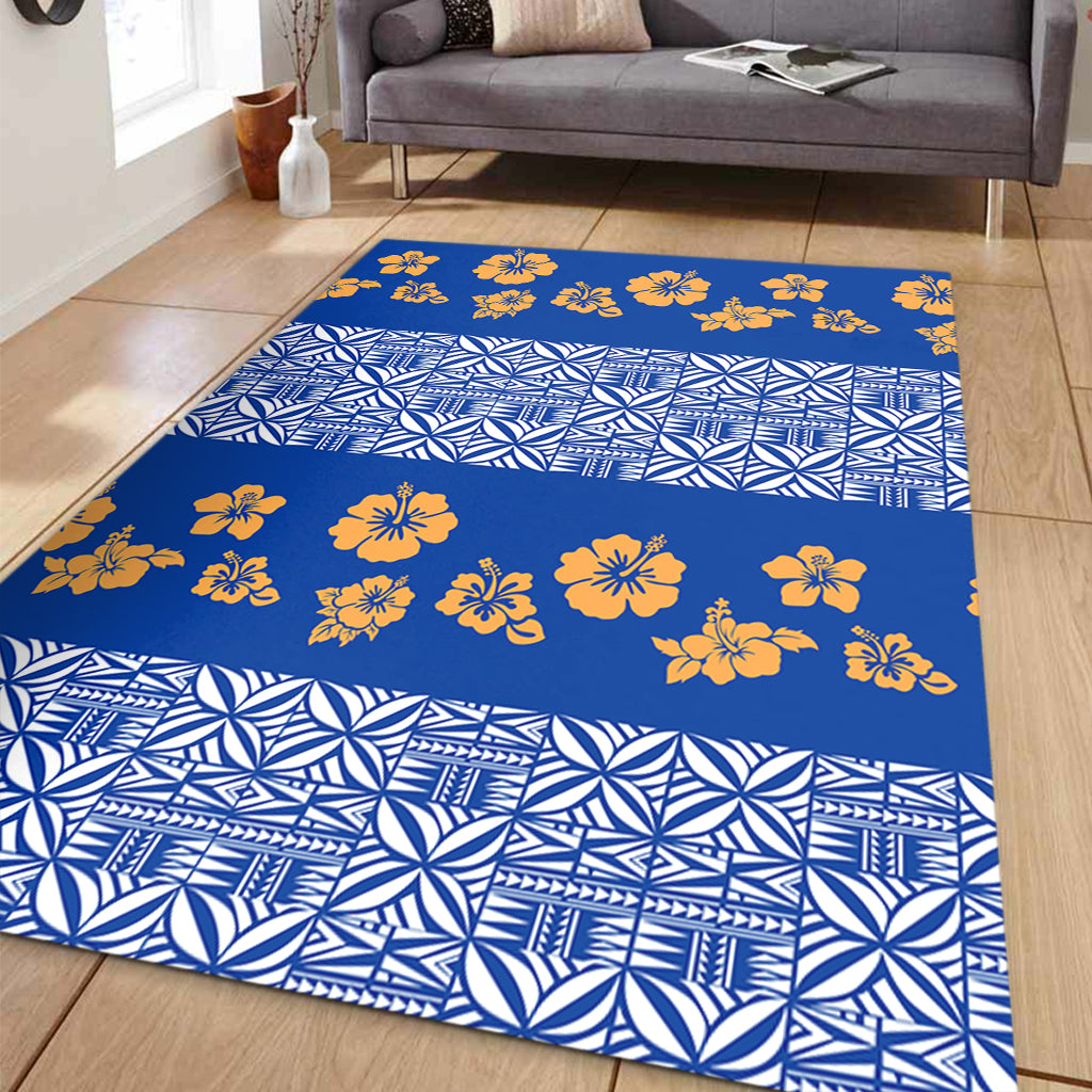 Samoa Area Rug Hibiscus Pattern Island