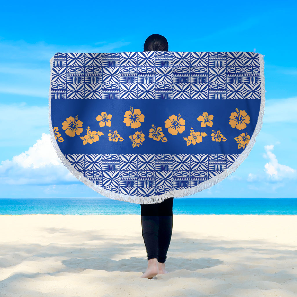 Samoa Beach Blanket Hibiscus Pattern Island
