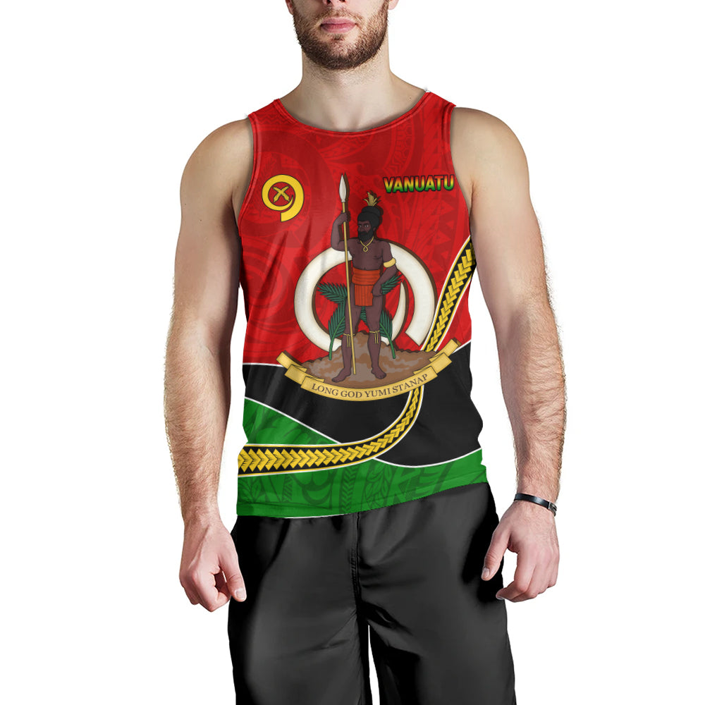 Vanuatu Tank Top Melanesian Spirit Totem Art