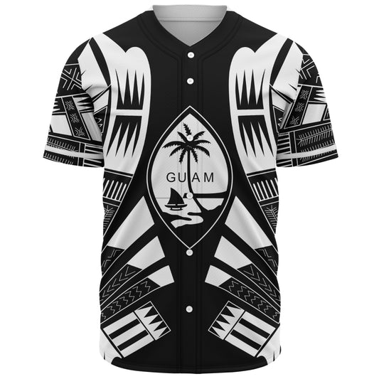 Guam Baseball Shirt Polynesian Tribal Premium Style