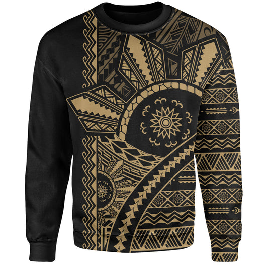 Philippines Filipinos Sweatshirt Traditional Sun Batok Tattoo Design