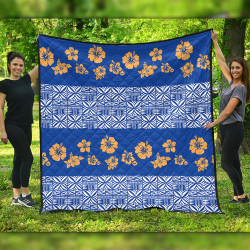 Samoa Premium Quilt Hibiscus Pattern Island