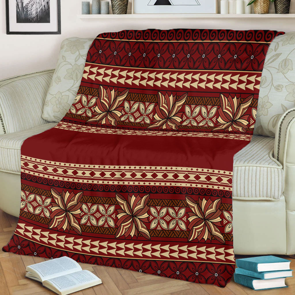 Samoa Premium Blanket Siapo Pattern Design
