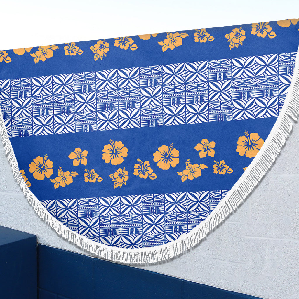 Samoa Beach Blanket Hibiscus Pattern Island