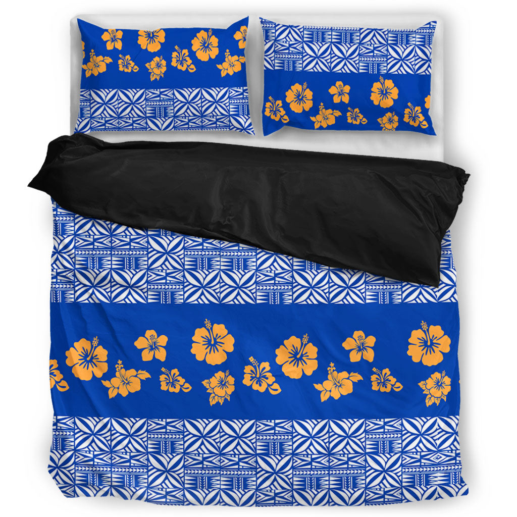 Samoa Bedding Set Hibiscus Pattern Island