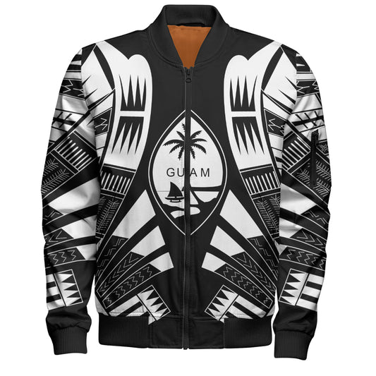Guam Bomber Jacket Polynesian Tribal Premium Style