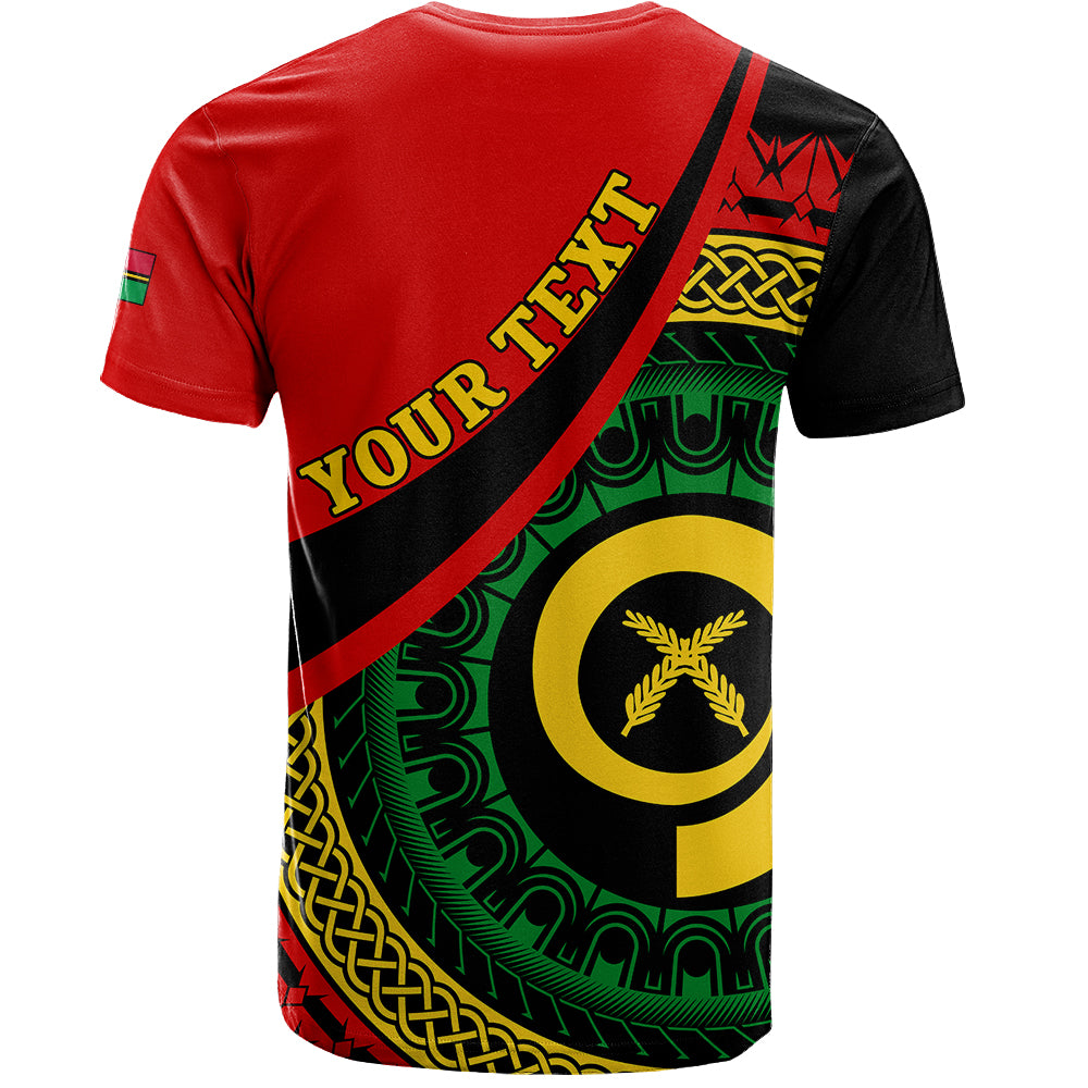 Vanuatu T-Shirt Custom Melanesian Tribal Circle Tattoo Style