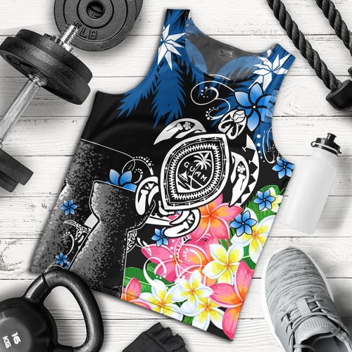 Guam Tank Top Chamorro With Seal Turtle Coconut Tree