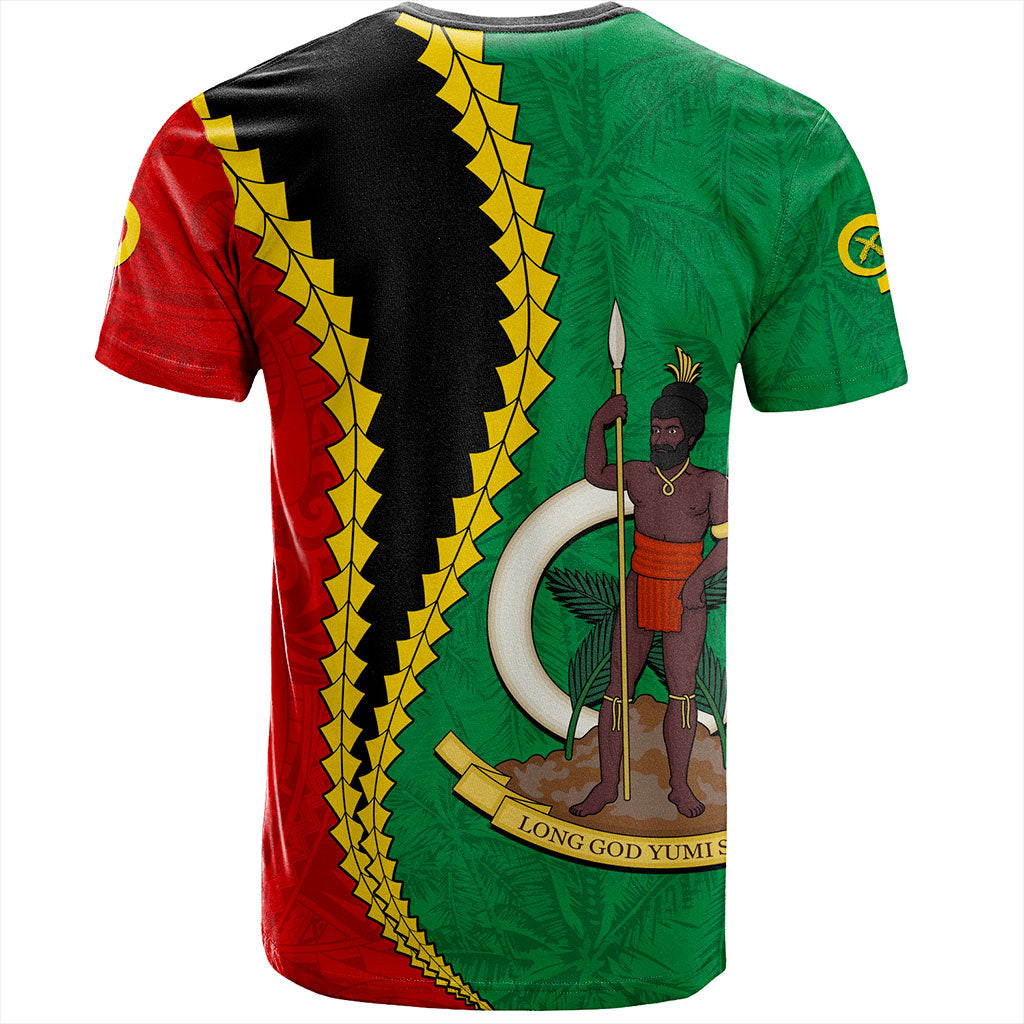 Vanuatu T-Shirt Tattoo With Tree Coconut Pattern