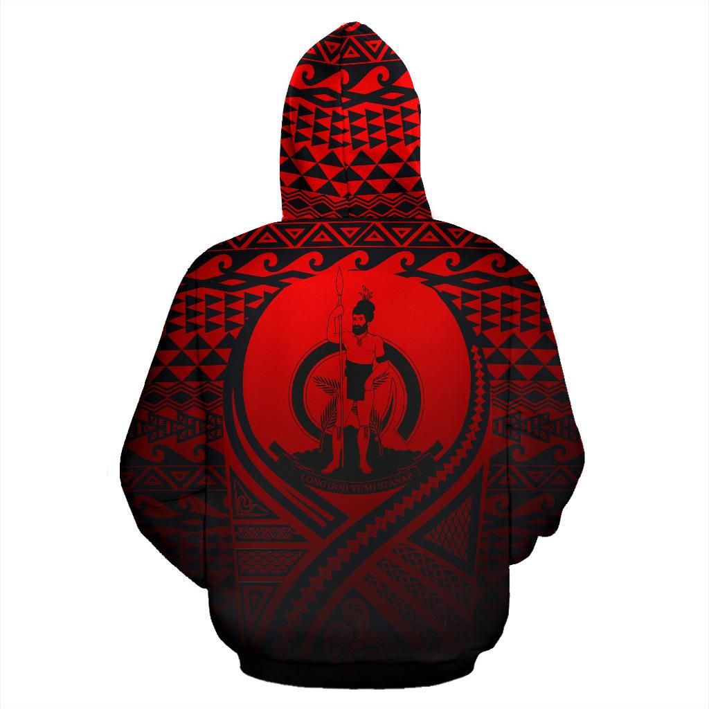 Vanuatu All Over Hoodie Lift Up Red
