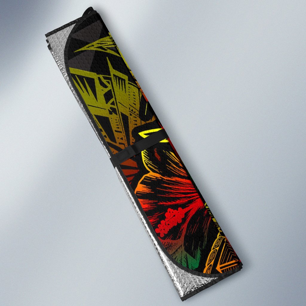 Vanuatu Auto Sun Shades Turtle Hibiscus Reggae