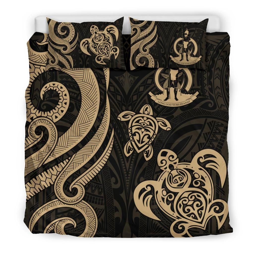 Vanuatu Bedding Set - Gold Tentacle Turtle