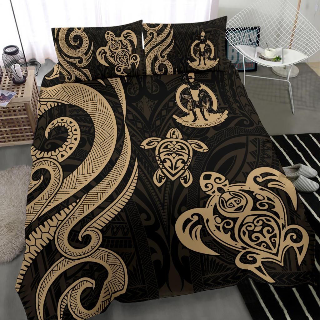 Vanuatu Bedding Set - Gold Tentacle Turtle