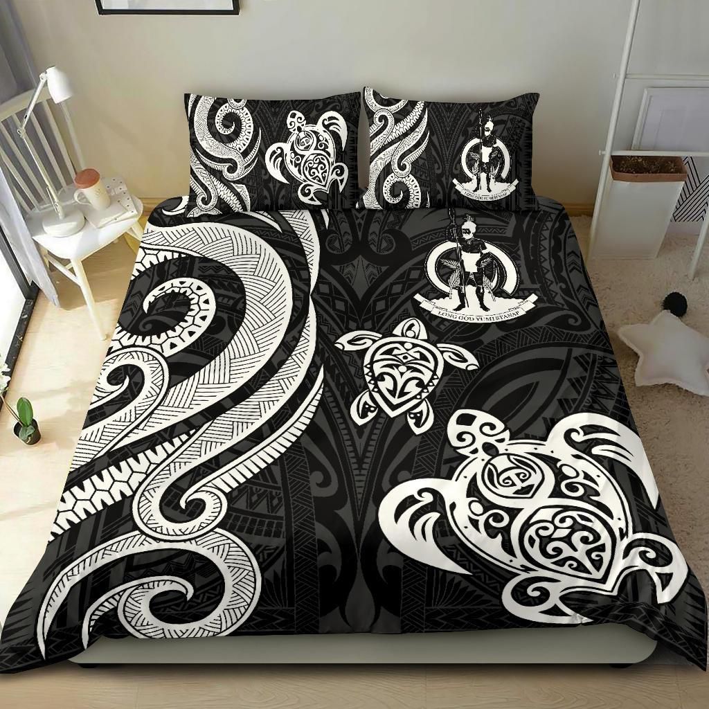 Vanuatu Bedding Set - White Tentacle Turtle