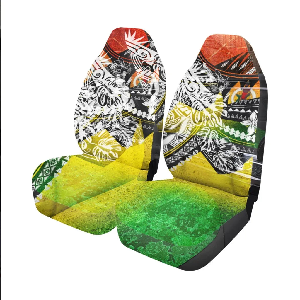 Vanuatu Car Seat Cover - The Flow OF Ocean Reggae Color