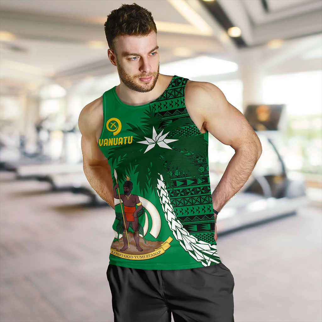 Vanuatu Tank Top Coat Of Arms Tree Coconut