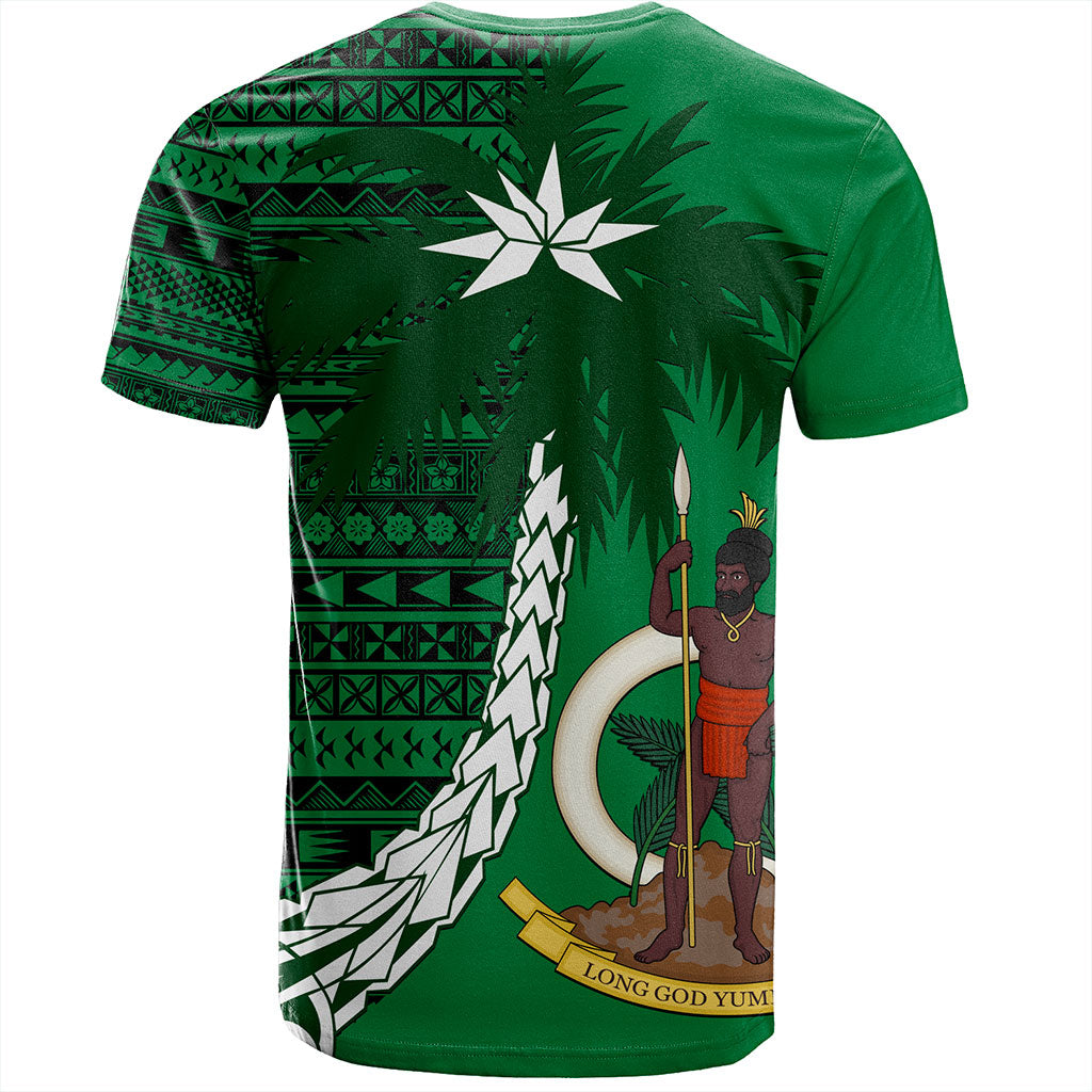 Vanuatu T-Shirt Coat Of Arms Tree Coconut