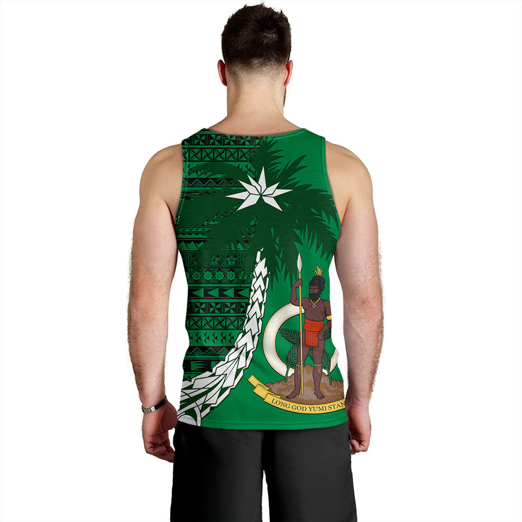 Vanuatu Tank Top Coat Of Arms Tree Coconut