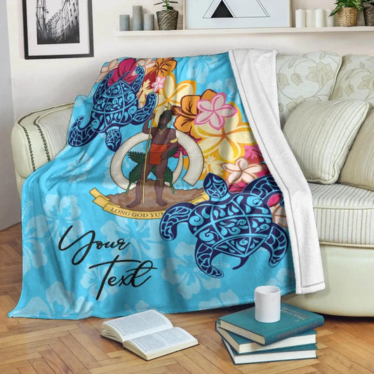 Vanuatu Custom Personalised Premium Blanket - Tropical Style